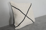 Handcrafted Moroccan Kilim Pillow 18.1 inches x 18.1 inches
