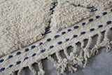 Beni ourain Moroccan rug 5.1 X 6.2 Feet