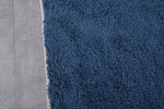 8.2 x 10.4 FT Deep Blue Moroccan Wool Rug - Plush Handmade Floor Rug