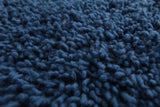 8.2 x 10.4 FT Deep Blue Moroccan Wool Rug - Plush Handmade Floor Rug