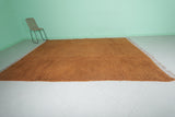 Handmade Moroccan Rug – 8.2 x 10.5 ft Warm Orange Wool Carpet