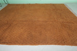 Handmade Moroccan Rug – 8.2 x 10.5 ft Warm Orange Wool Carpet