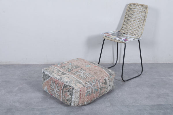 Moroccan vintage ottoman pouf | Handcrafted bohemian home accent
