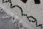 Vintage handmade moroccan berber rug 3.5 FT X 6.4 FT