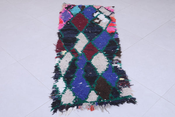 Moroccan berber rug - Colorful diamond pattern | 2 FT X 5.7 FT