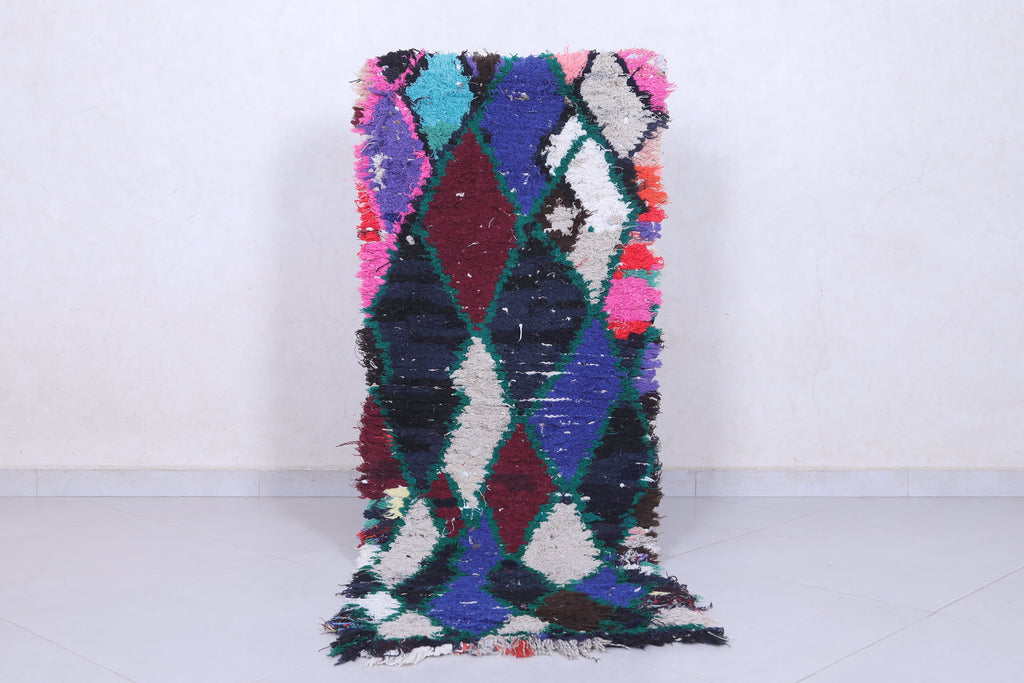 Moroccan berber rug - Colorful diamond pattern | 2 FT X 5.7 FT