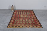 Vintage Moroccan rug 4.6 FT X 8.2 FT