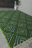 Green Moroccan Carpet - Custom Wool Rug