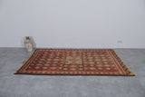 Vintage Moroccan rug 4.6 FT X 8.2 FT