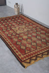 Vintage Moroccan rug 4.6 FT X 8.2 FT