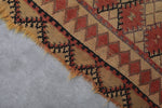 Vintage Moroccan rug 4.6 FT X 8.2 FT