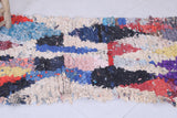 Vibrant Moroccan Berber Rug 2.5 X 5.4 Feet - Abstract Multicolor Design
