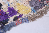 Vibrant Moroccan Berber Rug 2.5 X 5.4 Feet - Abstract Multicolor Design