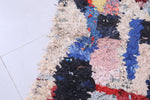 Vibrant Moroccan Berber Rug 2.5 X 5.4 Feet - Abstract Multicolor Design