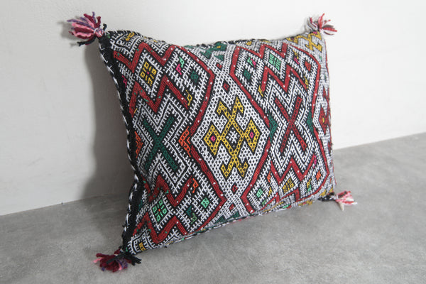 Handwoven Moroccan kilim pillow 17.3 inches x 20.4 inches