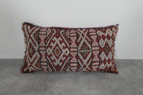 Handwoven Moroccan Kilim Pillow Cover – 13.3 inches x 24 inches