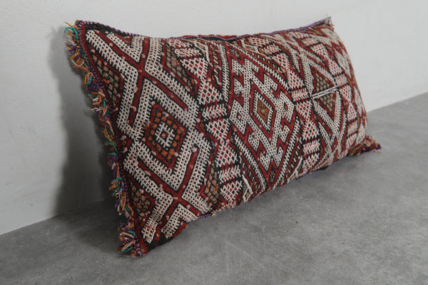Handwoven Moroccan kilim pillow cover – 13.3 inches x 24 inches