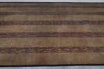 Mat de tuareg hecho a mano de 7.6 pies x 15.3 pies