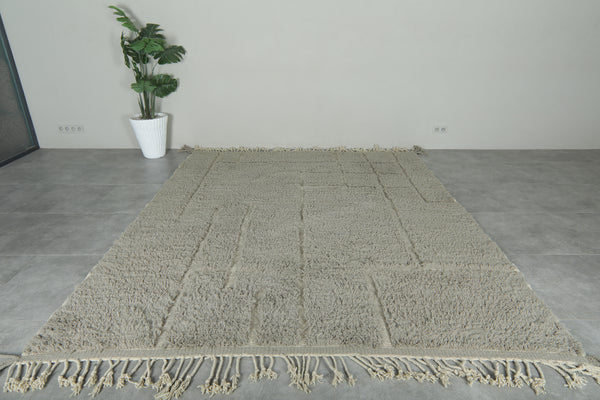 Modern geometric Moroccan rug -Custom rug - Handmade wool rug
