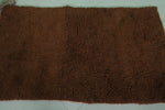 Handmade Moroccan Beni Ourain Rug – 2.9 x 5 FT, Rich Brown Wool