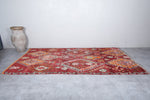 Boujaad Moroccan Rug – Bold Diamond Pattern 6.4 x 11.9 FT, Rich Red & Orange Tones