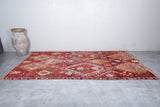 Boujaad Moroccan Rug – Bold Diamond Pattern 6.4 x 11.9 FT, Rich Red & Orange Tones