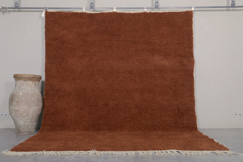 Handmade Brown Moroccan Rug - Custom Wool Rug