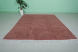 Rose Pink Moroccan Rug – 7.2 x 7.5 FT – Cozy & Chic Decor