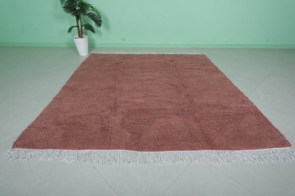 Rose pink Moroccan rug – 7.2 x 7.5 FT – Cozy & chic decor