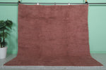 Rose Pink Moroccan Rug – 7.2 x 7.5 FT – Cozy & Chic Decor