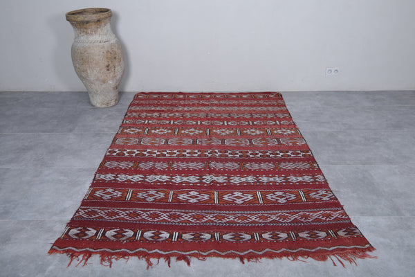 5.4 x 8.3 FT Moroccan rug – Handwoven berber carpet