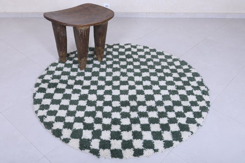 Moroccan round rug - green round rug Sale