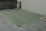 Green Custom size Moroccan Rug