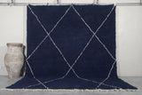 Blue White stripped Custom size Rug