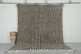 Handwoven Moroccan Rug - Vertical Stripe Pattern - Wool Rug