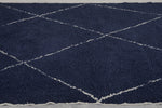 Blue White stripped Custom size Rug