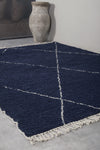 Blue White stripped Custom size Rug