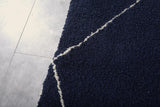 Blue White stripped Custom size Rug