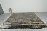 Handwoven Moroccan Rug - Vertical Stripe Pattern - Wool Rug