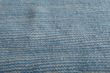 Moroccan Rug – Light Blue Handwoven with Fringe | 3 FT x 5.4 FT