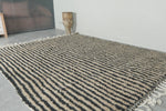 Handwoven Moroccan Rug - Vertical Stripe Pattern - Wool Rug