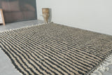 Handwoven Moroccan Rug - Vertical Stripe Pattern - Wool Rug