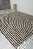 Handwoven Moroccan Rug - Vertical Stripe Pattern - Wool Rug