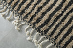 Handwoven Moroccan Rug - Vertical Stripe Pattern - Wool Rug