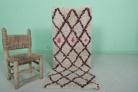 Trellis Moroccan Rug – 2 x 5.1 ft | Handmade Berber Design