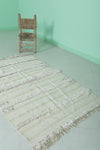 Moroccan Wedding Blanket Rug - 3.2 FT X 5.4 FT | Handcrafted Berber Carpet