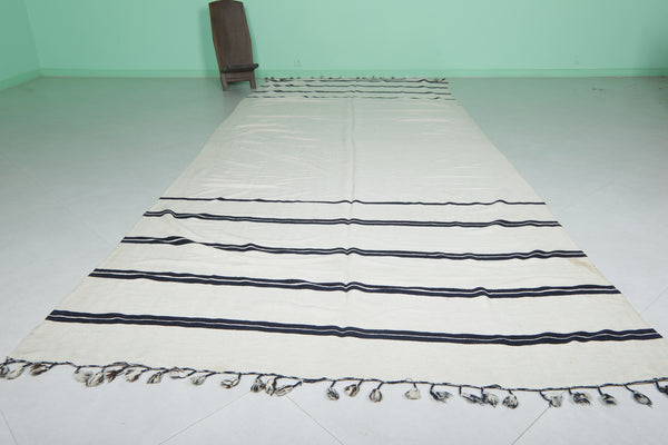 Long runner handwoven Moroccan berber rug - 6.5 FT X 15.5 FT