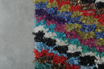 Diagonal Stripe Vintage Boucherouite Rug – 3 ft x 9.6 ft