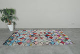 Colorful Diamond Patchwork Boucherouite Rug – 3.6 ft x 7.2 ft