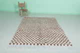 Handmade Moroccan Berber Checkered Rug – 4.5 x 6.5 Feet